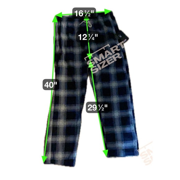 Spyder Pajama Pants Mens Large Fleece Plaid Sleepwear Lounge Pockets Warm Soft - Picture 4 of 4